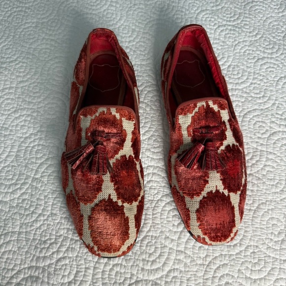 Tom Ford Red and Cream Loafers - Picture 2 of 13